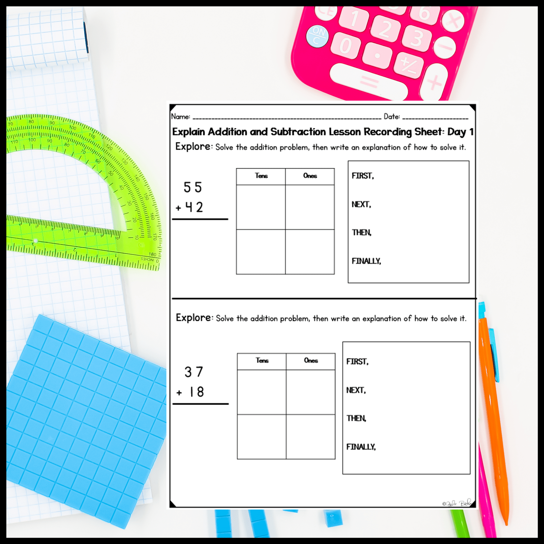 Explaining Addition & Subtraction - 2nd Grade Math Digital Mini Lesson 2.NBT.B.9 - Image 8