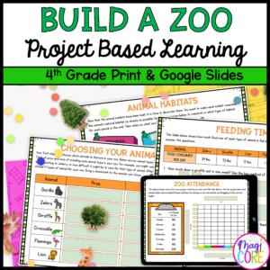 Build a Zoo Project Based Learning - 4th Grade Math PBL