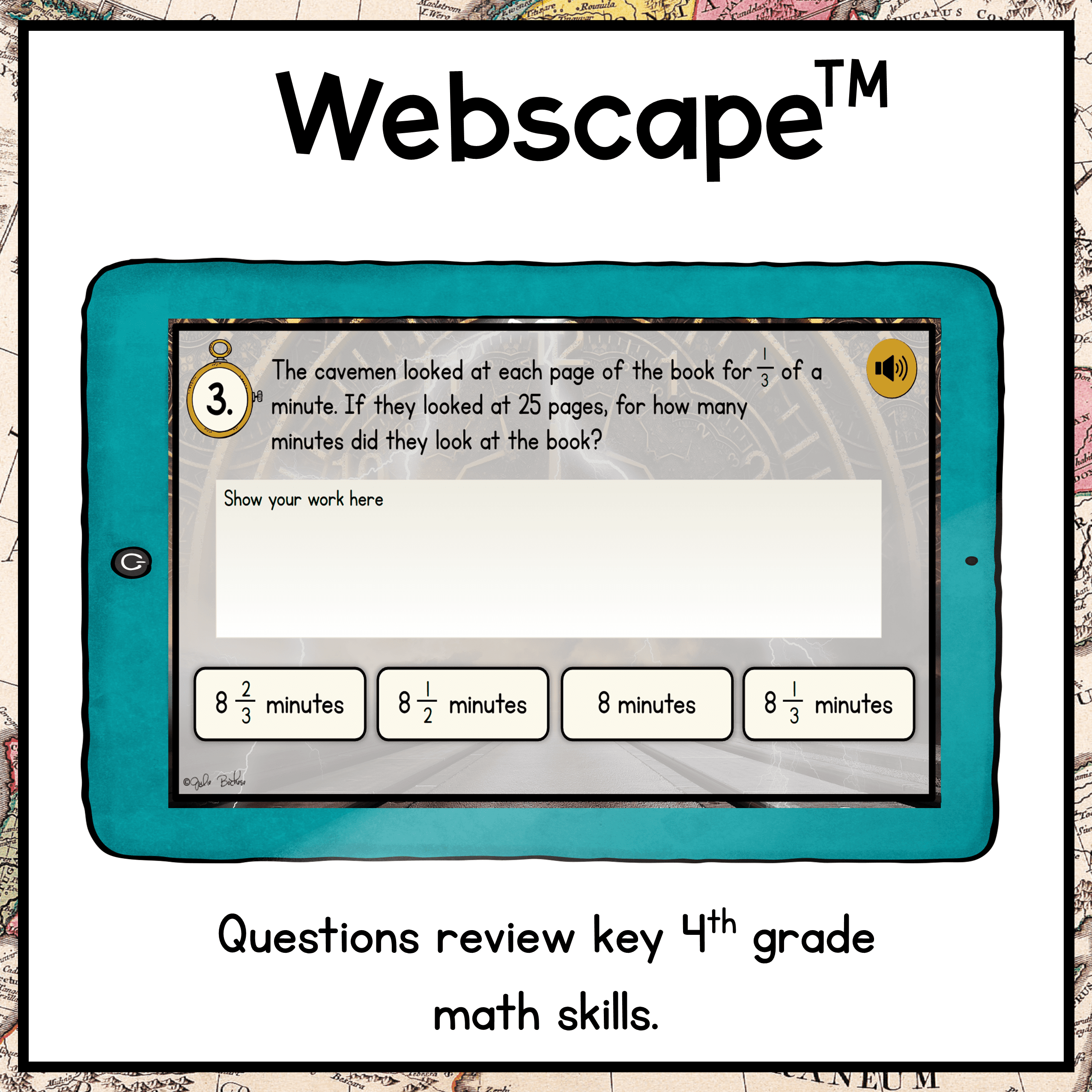 Measurement Conversions Time Machine Math Escape Room & Webscape™ - 4th Grade - Image 11