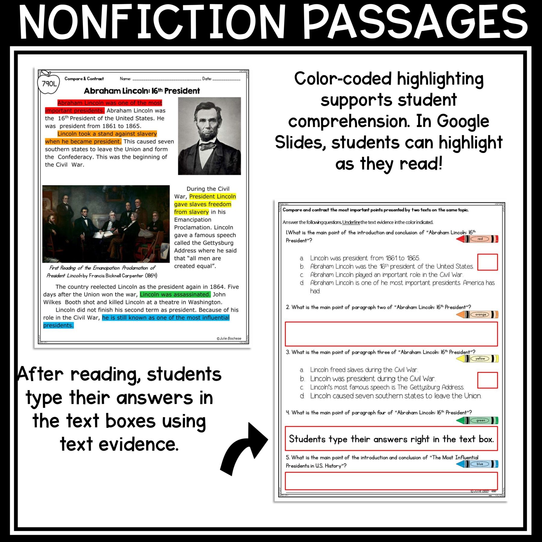 Compare & Contrast Nonfiction Reading Comprehension RI.2.9 RI.3.9 - Image 11