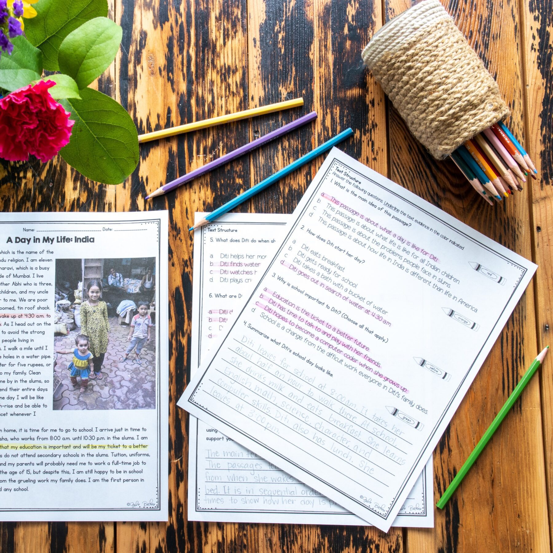 Text Structure in Nonfiction Skill Pack Bundle – RI.4.5 – Print & Digital - Image 12