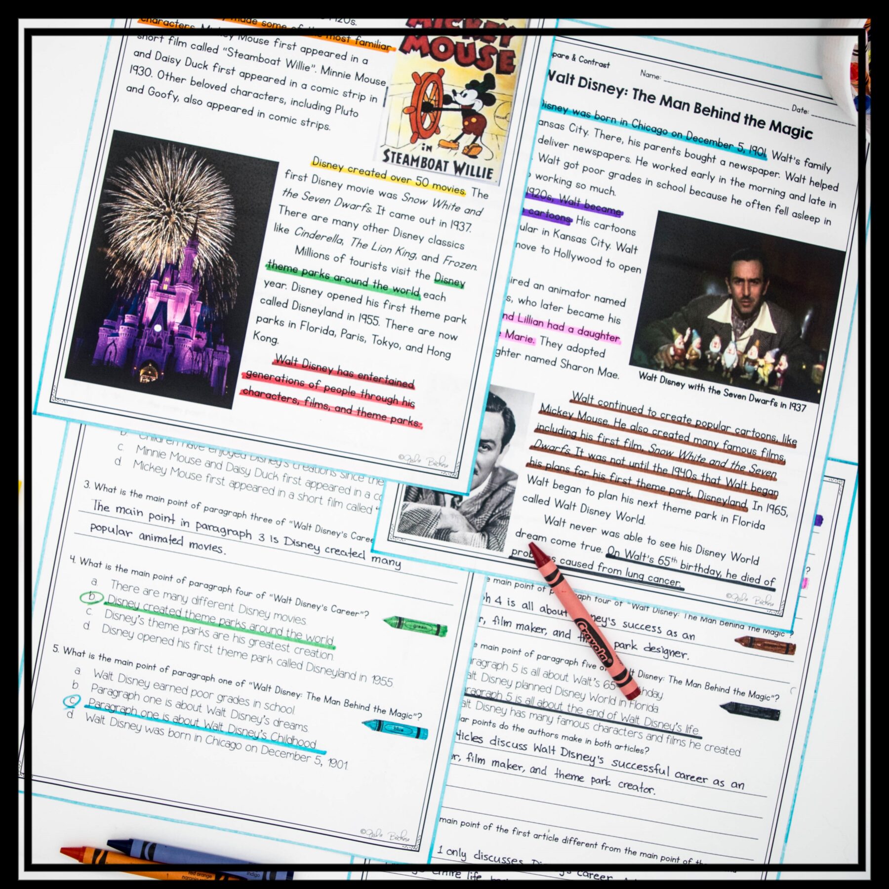 Compare & Contrast Nonfiction Reading Comprehension RI.2.9 RI.3.9 - Image 14