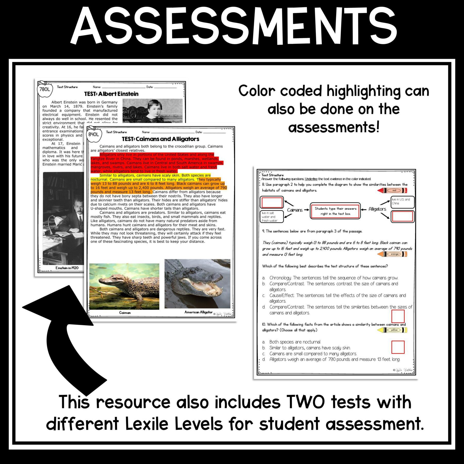 Text Structure in Nonfiction Skill Pack Bundle – RI.4.5 – Print & Digital - Image 15