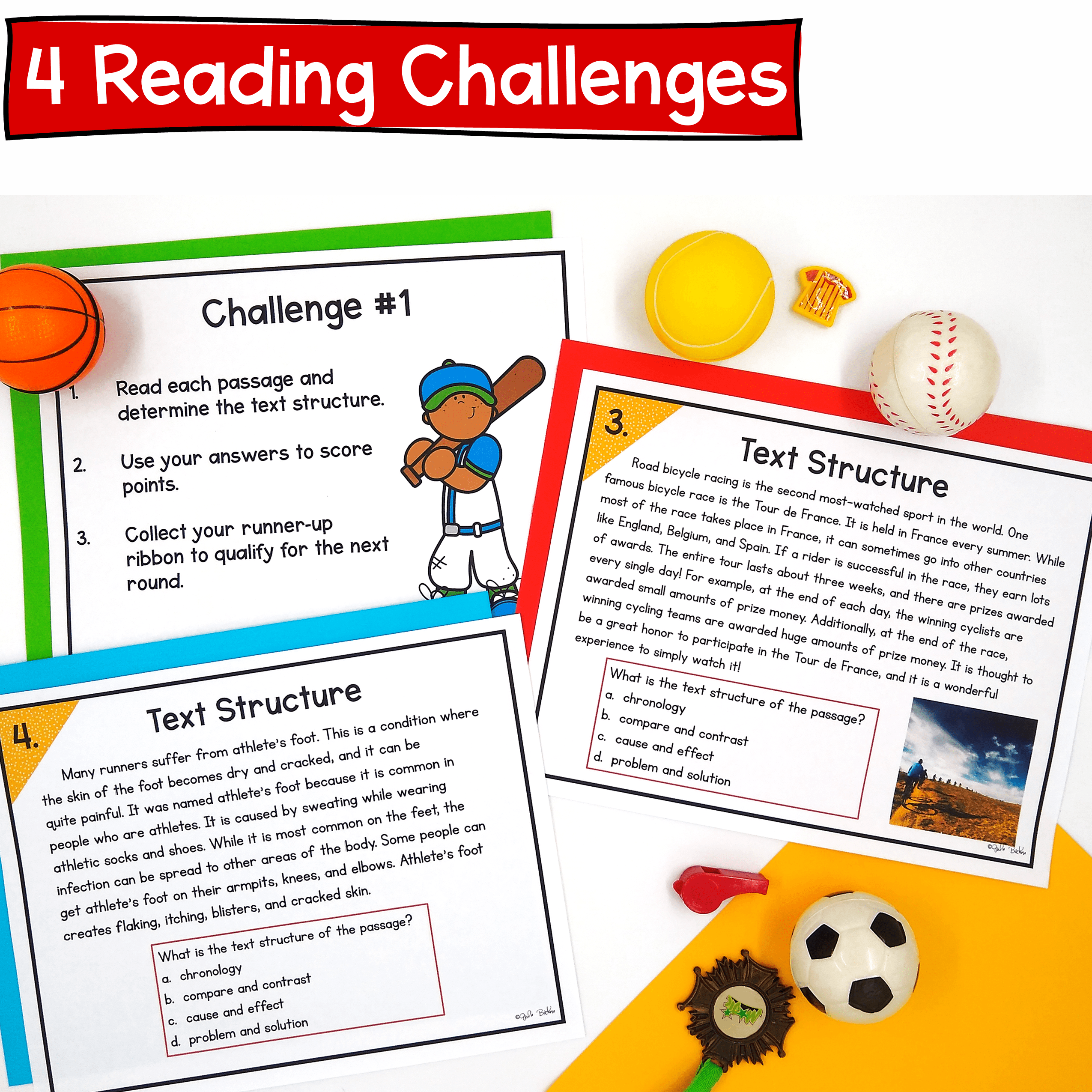 Nonfiction Text Structure Sports Reading Escape Room Webscape 4th Grade Passages - Image 2