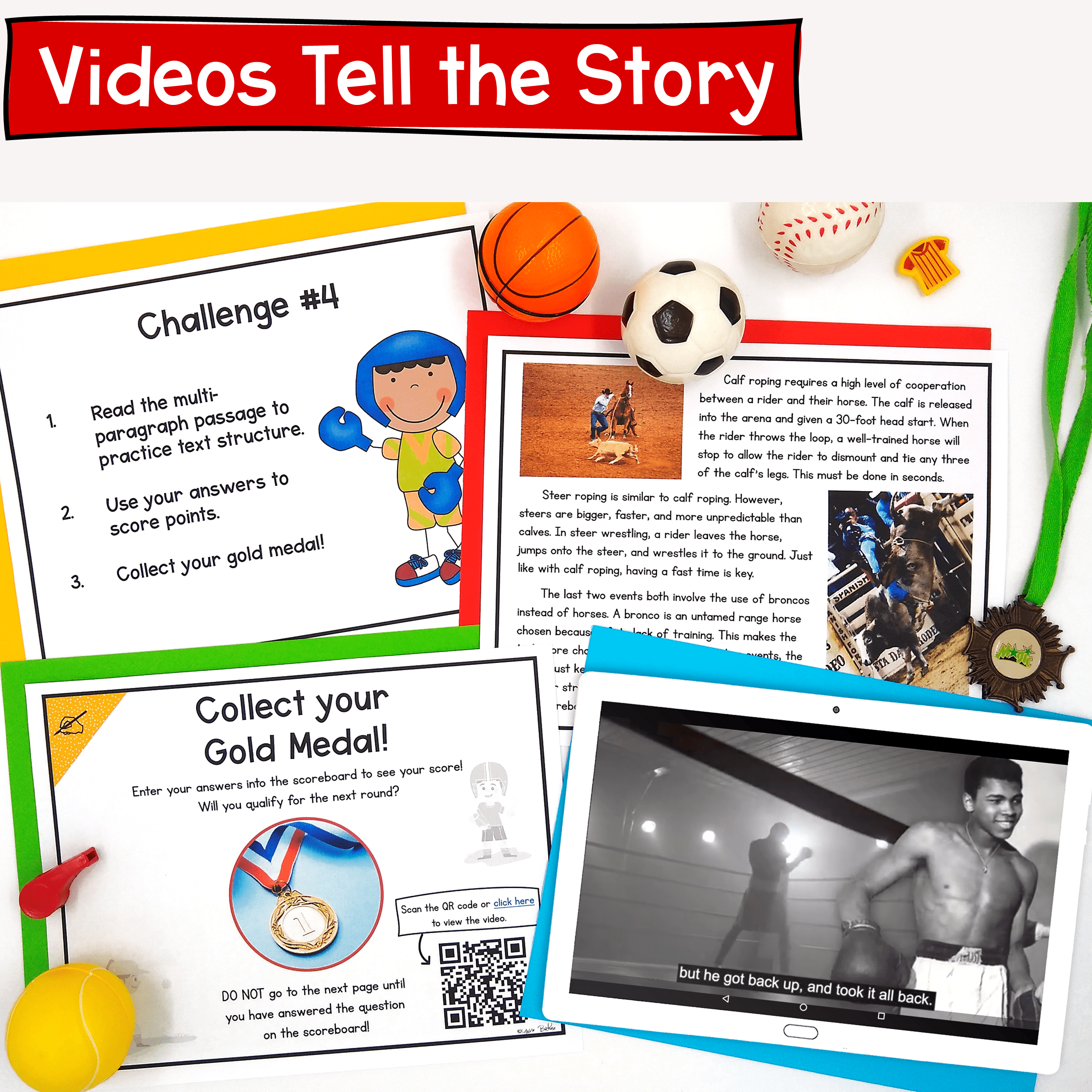 Nonfiction Text Structure Sports Reading Escape Room Webscape 4th Grade Passages - Image 3