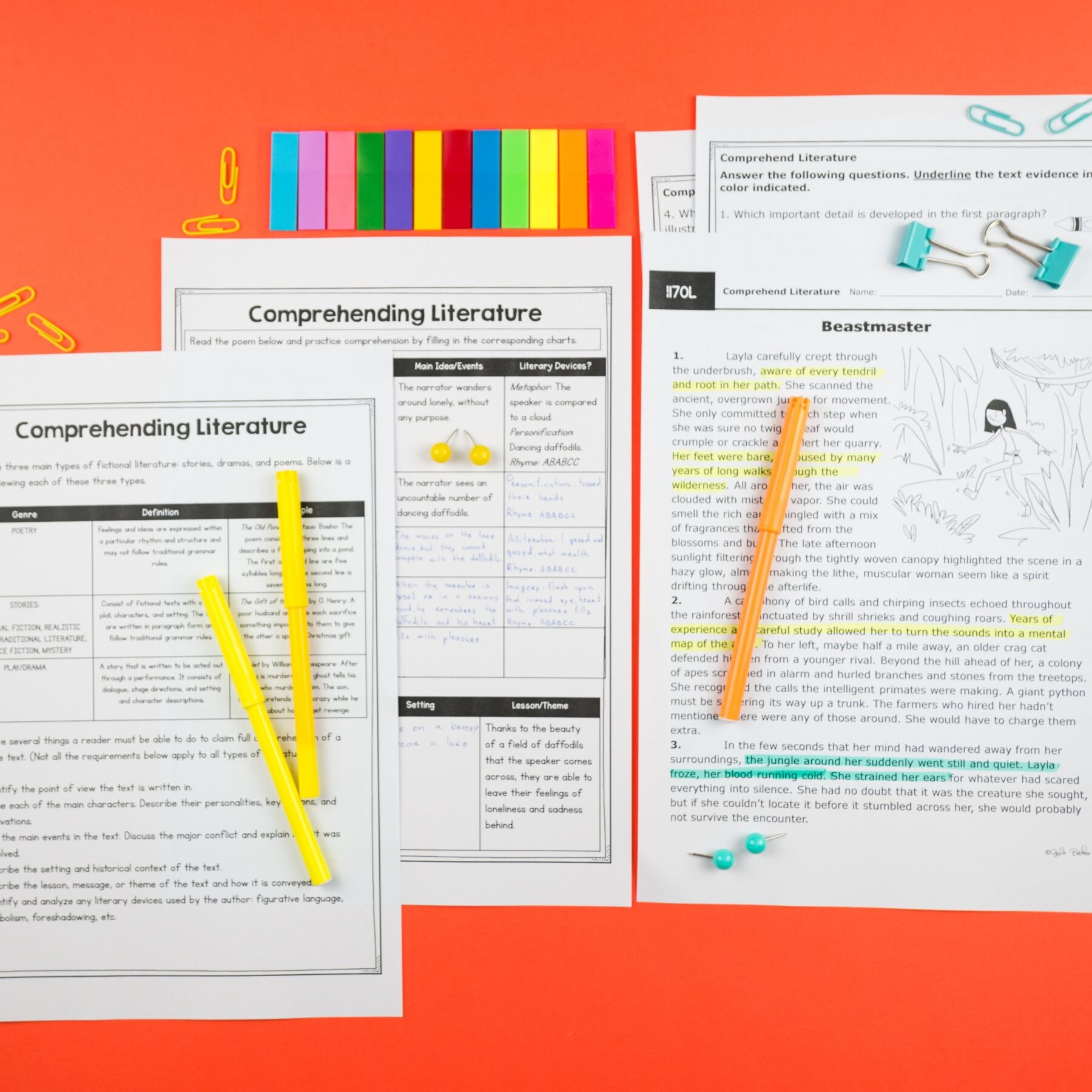 Comprehend Literature 6th Grade Reading Comprehension Passages Questions RL.6.10 - Image 3