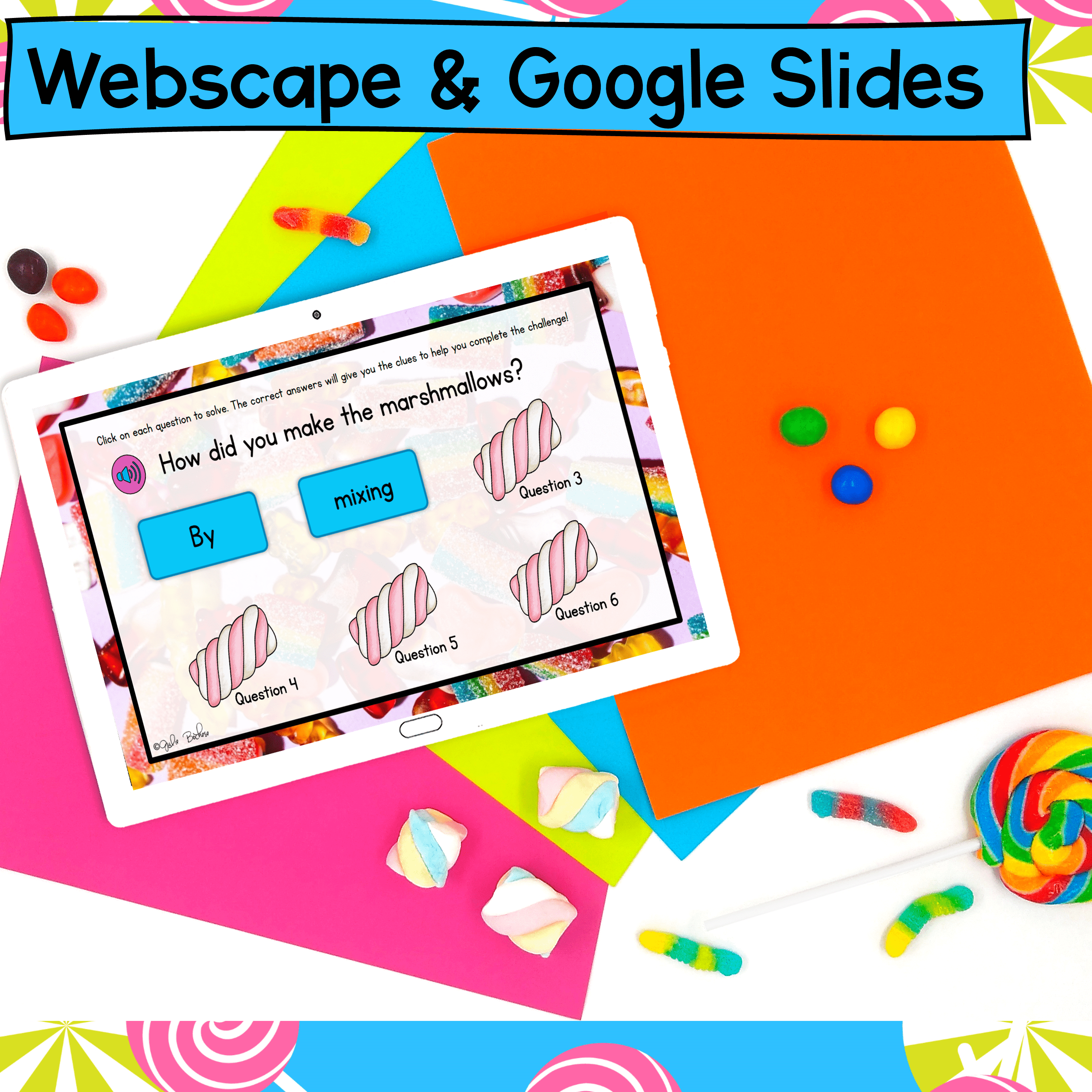 Candy Factory Fractions Review 4th Grade Math Escape Room Print Digital Activity - Image 4