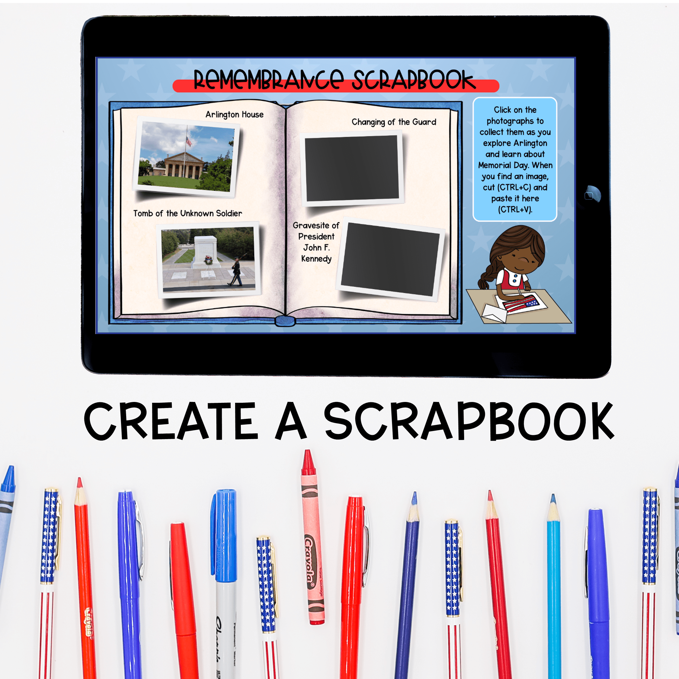 Memorial Day Virtual Field Trip Digital Resource Reading Writing Video Activity - Image 4