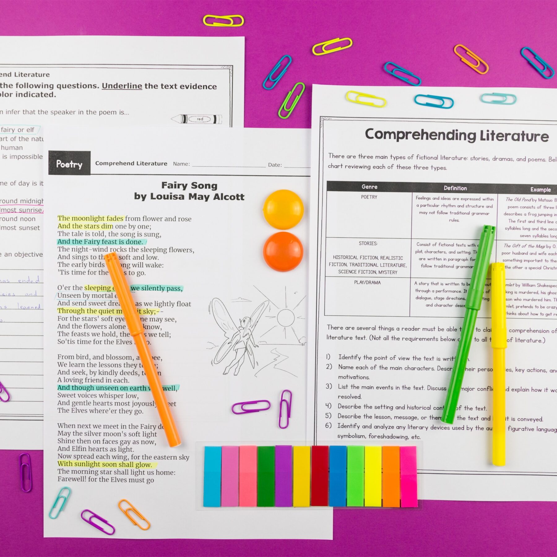 Comprehend Literature 6th Grade Reading Comprehension Passages Questions RL.6.10 - Image 4
