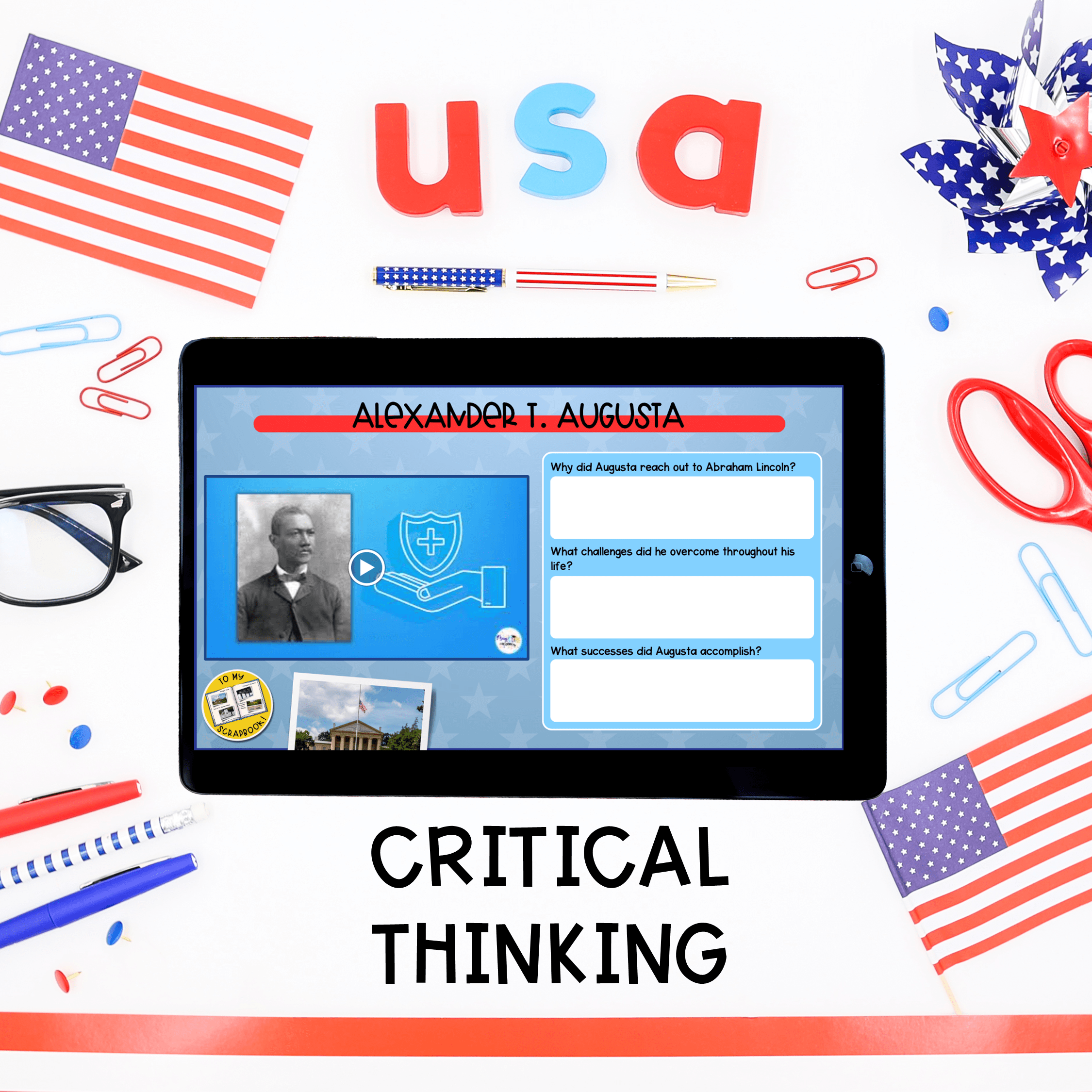 Memorial Day Virtual Field Trip Digital Resource Reading Writing Video Activity - Image 5