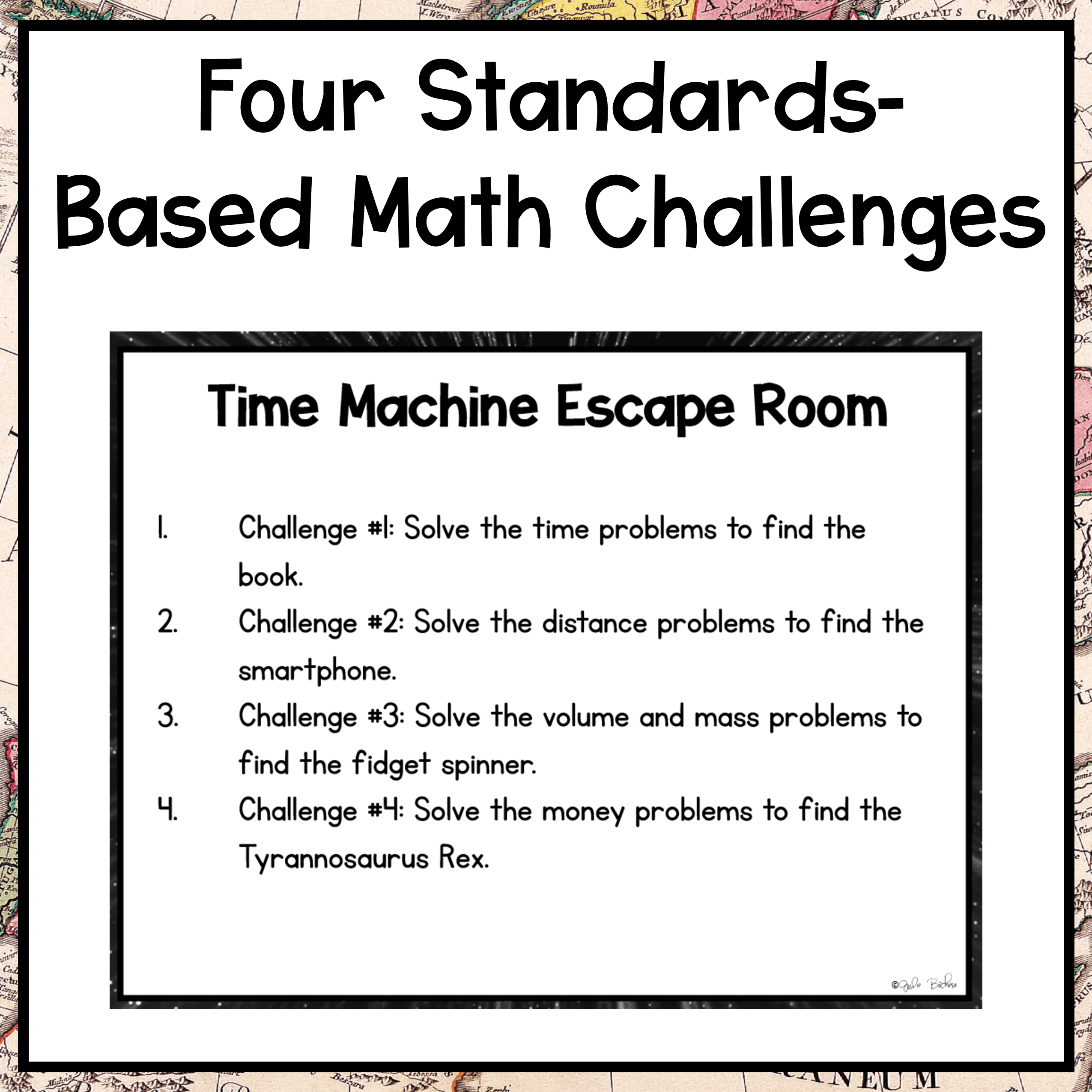 Measurement Conversions Time Machine Math Escape Room & Webscape™ - 4th Grade - Image 5