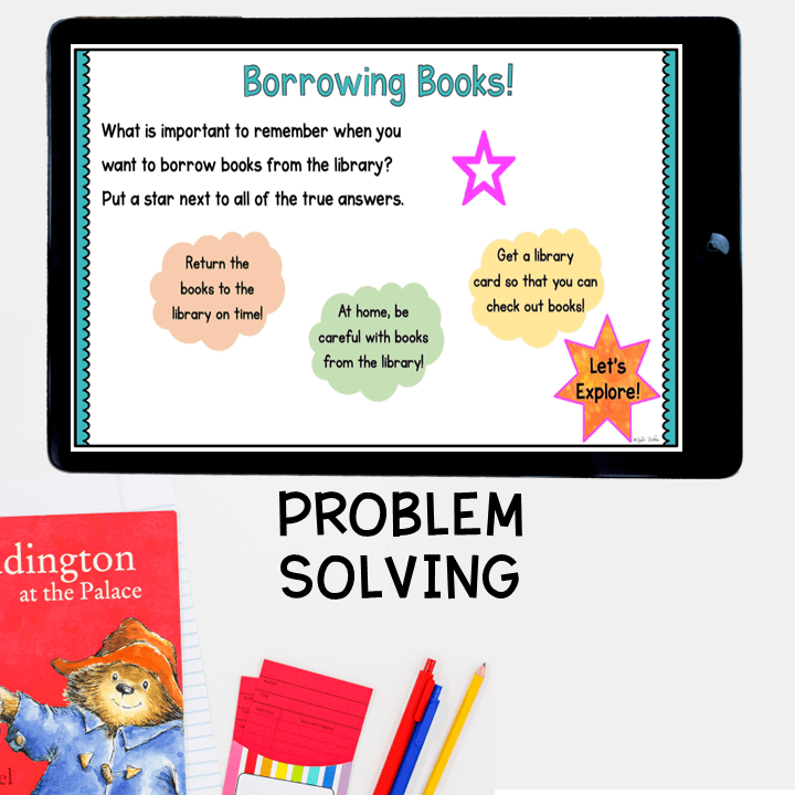 Virtual Field Trip Library 1st Grade Google Slides & Seesaw Community Activity - Image 5