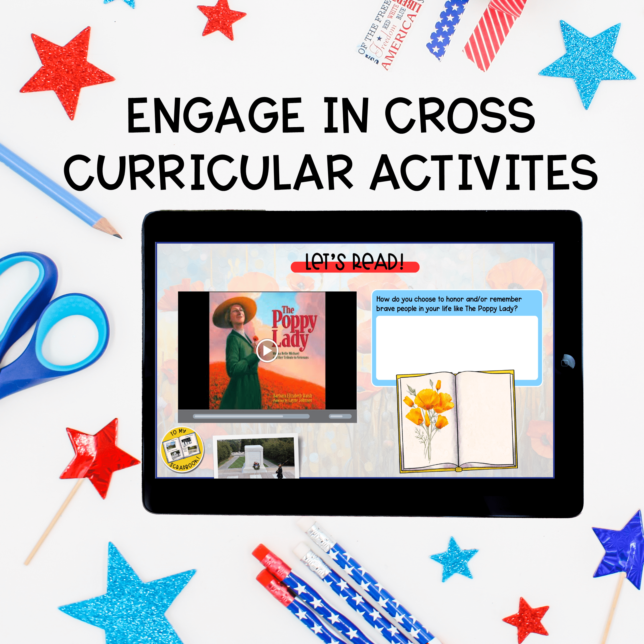 Memorial Day Virtual Field Trip Digital Resource Reading Writing Video Activity - Image 6