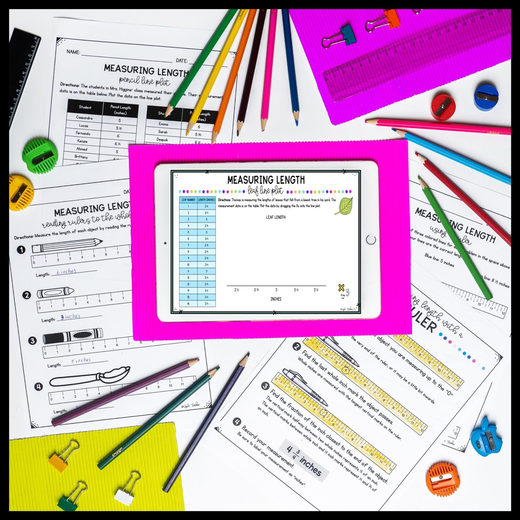 Measuring Length Unit for Google Slides Distance Learning 3.MD.B.4 - Image 7