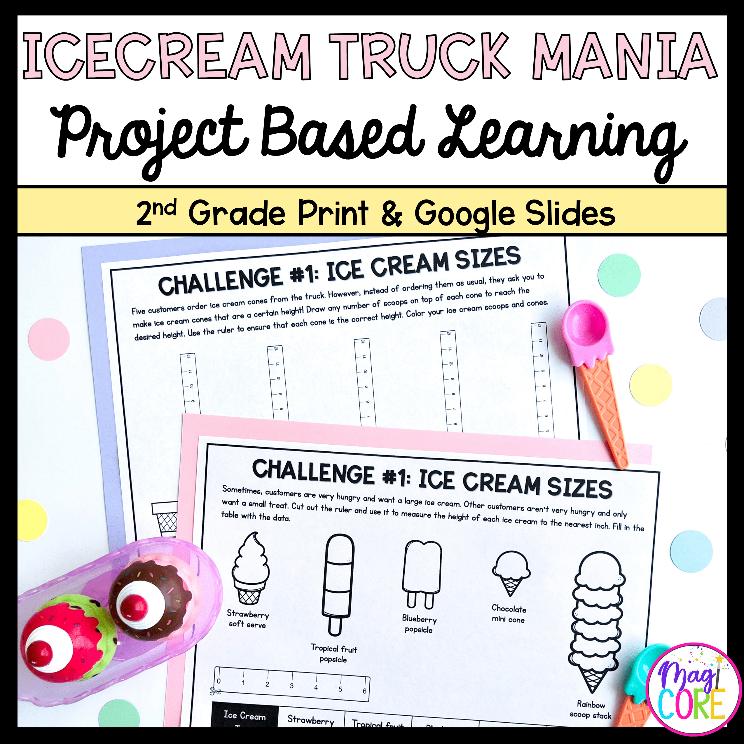 2nd Grade Math PBL - Ice Cream Truck Project Based Learning