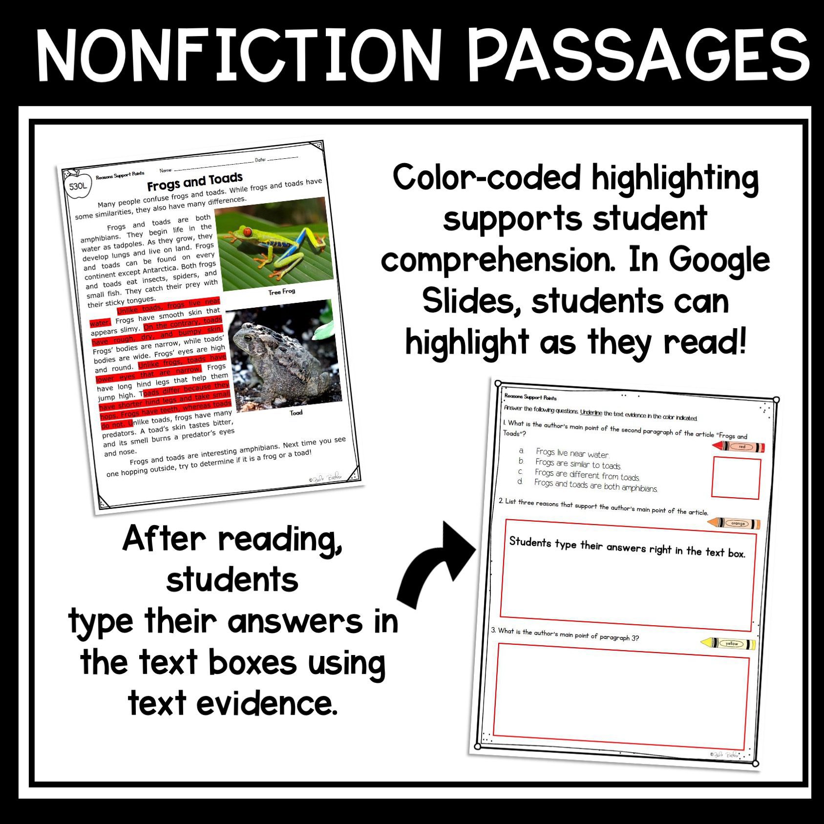 Supporting Reasons Nonfiction Reading Comprehension Uni RI.2.8 – Print & Digital - Image 10