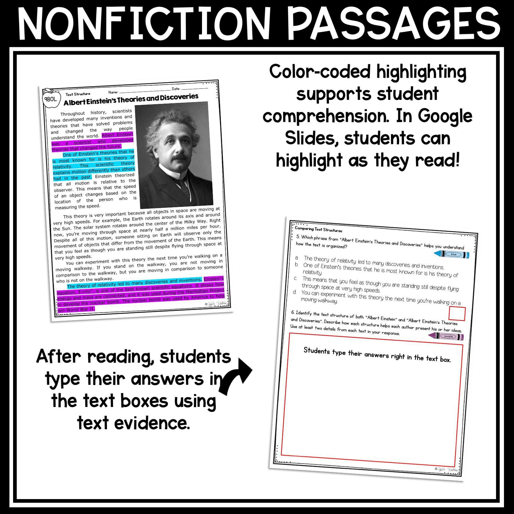 Compare Text Structure in Nonfiction Skill Pack – RI.5.5 – Print & Digital - Image 11