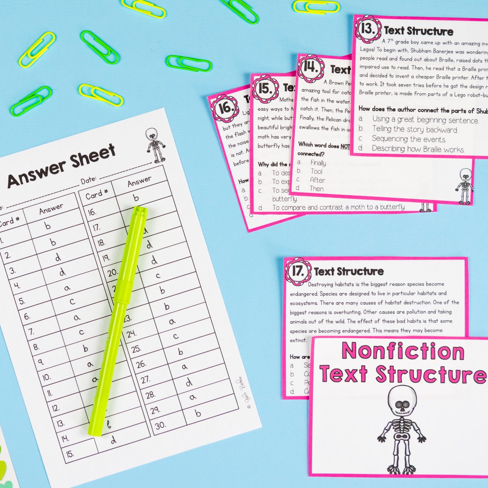 Text Structure in Nonfiction Skill Pack Bundle – RI.3.8 – Print & Digital - Image 12