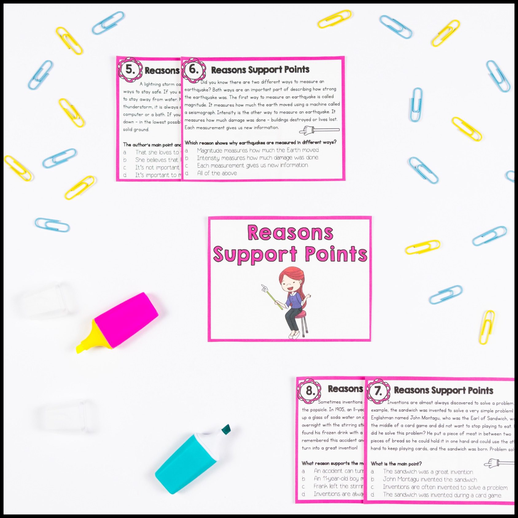 Supporting Reasons Nonfiction Reading Comprehension Uni RI.2.8 – Print & Digital - Image 12