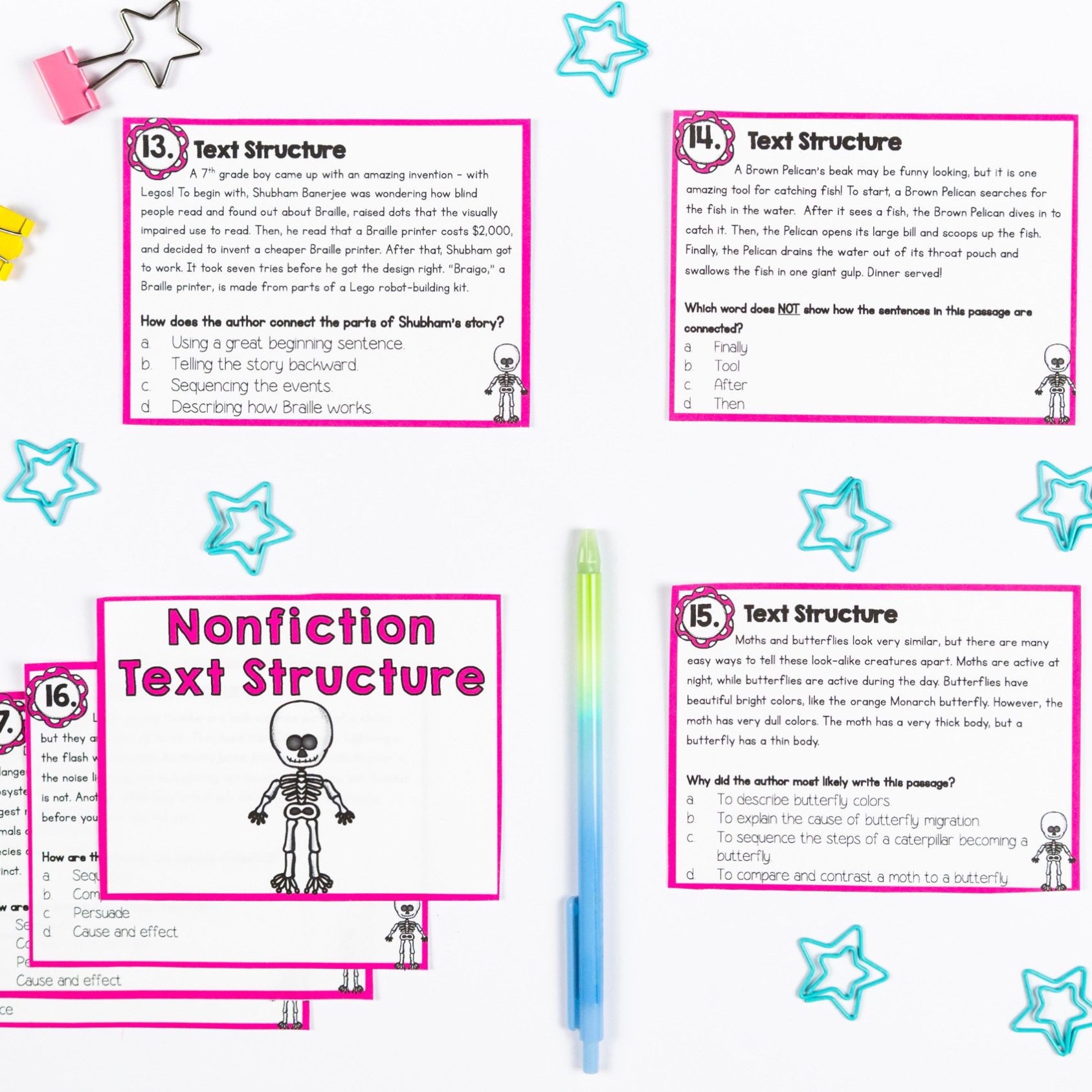 Text Structure in Nonfiction Skill Pack Bundle – RI.3.8 – Print & Digital - Image 13
