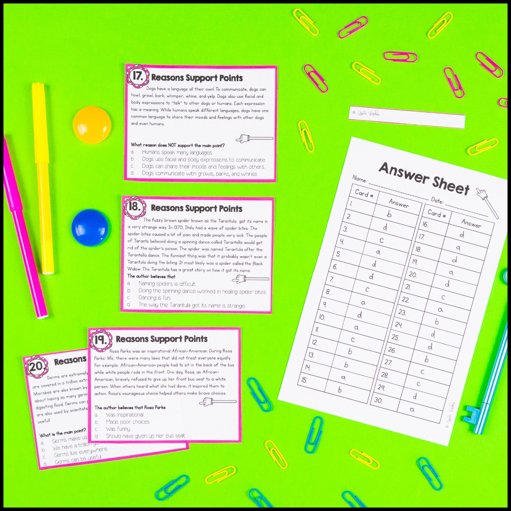 Supporting Reasons Nonfiction Reading Comprehension Uni RI.2.8 – Print & Digital - Image 13