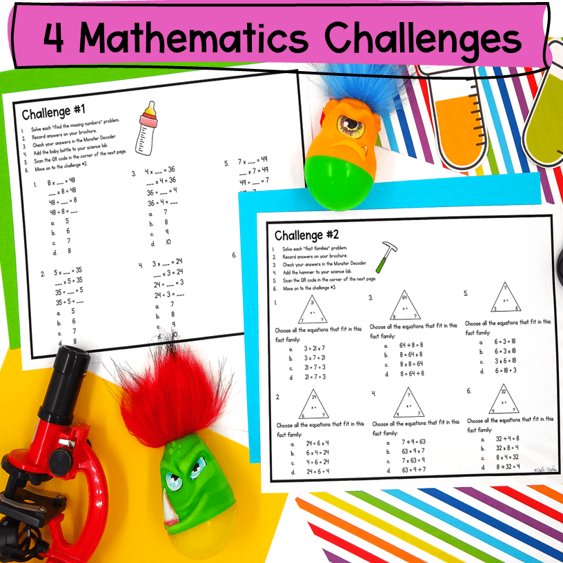 Multiplication & Division Fact Fluency Escape Room Digital 3rd Grade 3.OA.C.7 - Image 2