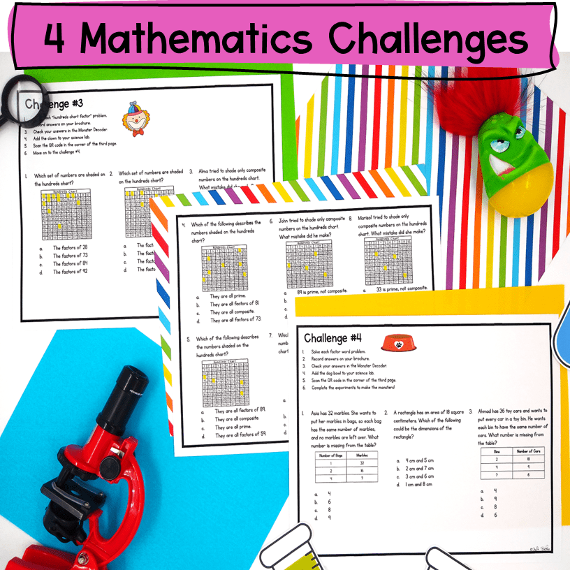 Factor Pairs & Multiples Prime & Composite Number Escape Room Webscape 4th Grade - Image 2