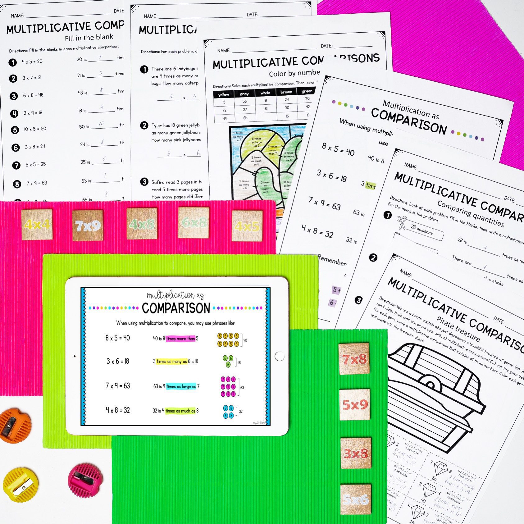 Multiplicative Comparisons - 4th Grade Math - Print & Digital - 4.OA.A.1 - Image 2