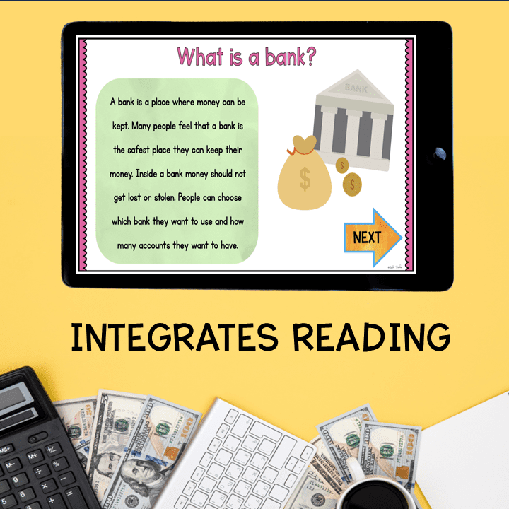 Virtual Field Trip to a Bank 1st Grade Google Slides & Seesaw Community Activity - Image 2