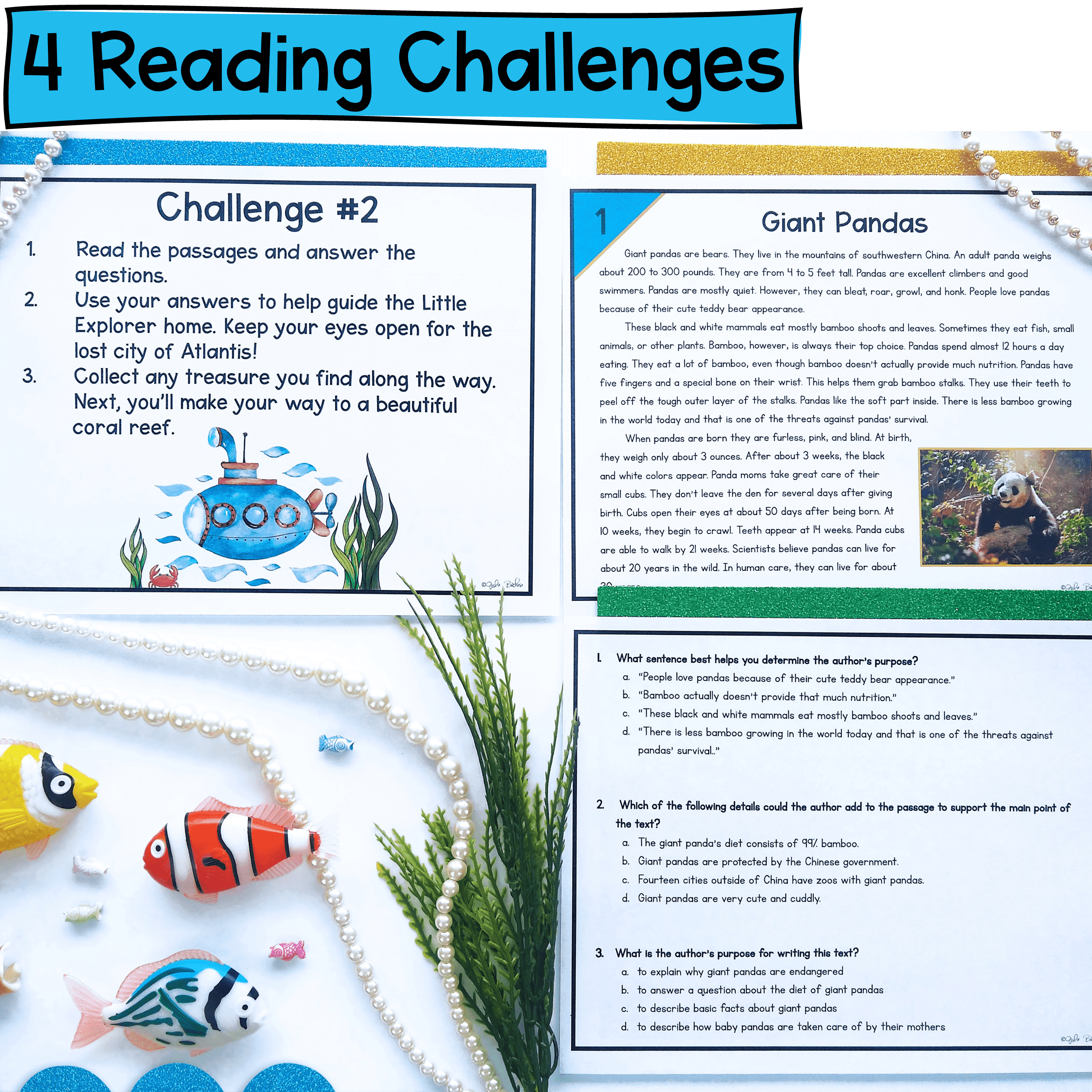 Author's Purpose Reading Comprehension Escape Room & Webscape 2nd 3rd Activity - Image 2
