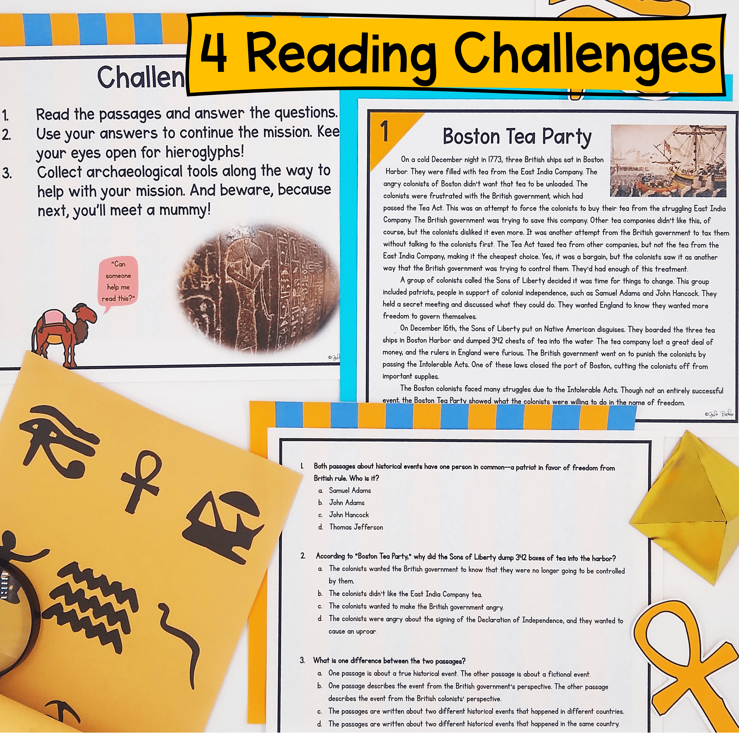 Integrating Information Reading Pyramid Escape Room & Webscape™ - 4th 5th Grade - Image 2