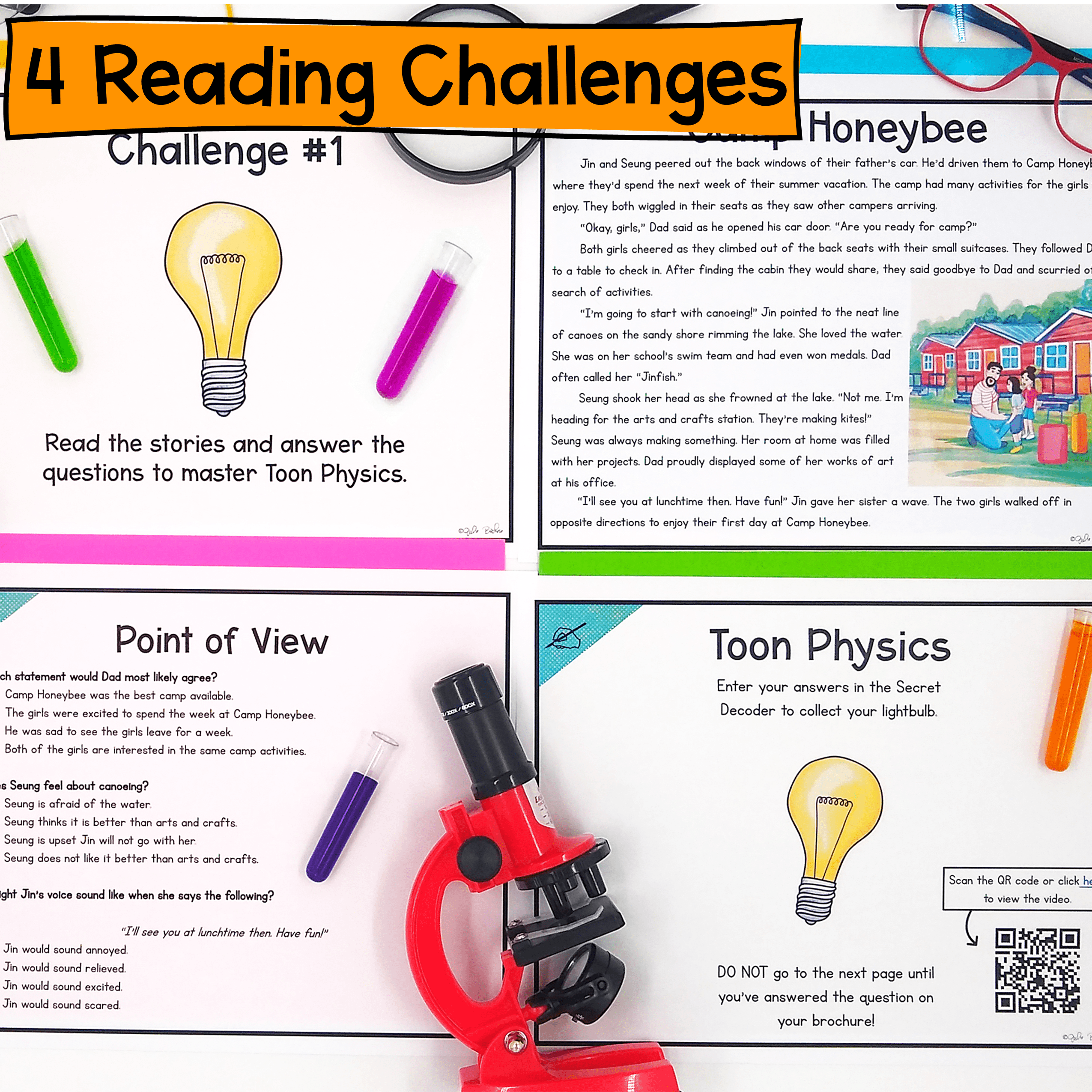 Point of View in Fiction Reading Escape Room & Webscape 2nd & 3rd Grade Passages - Image 2