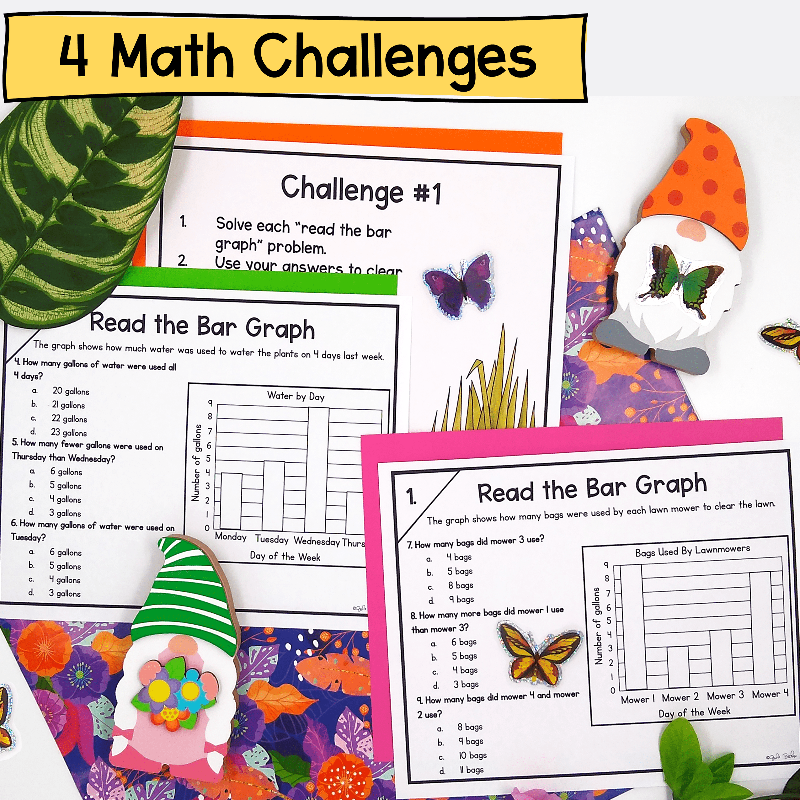 Bar & Picture Graph Practice - 2nd Grade Math Escape Room Digital Activity - Image 2