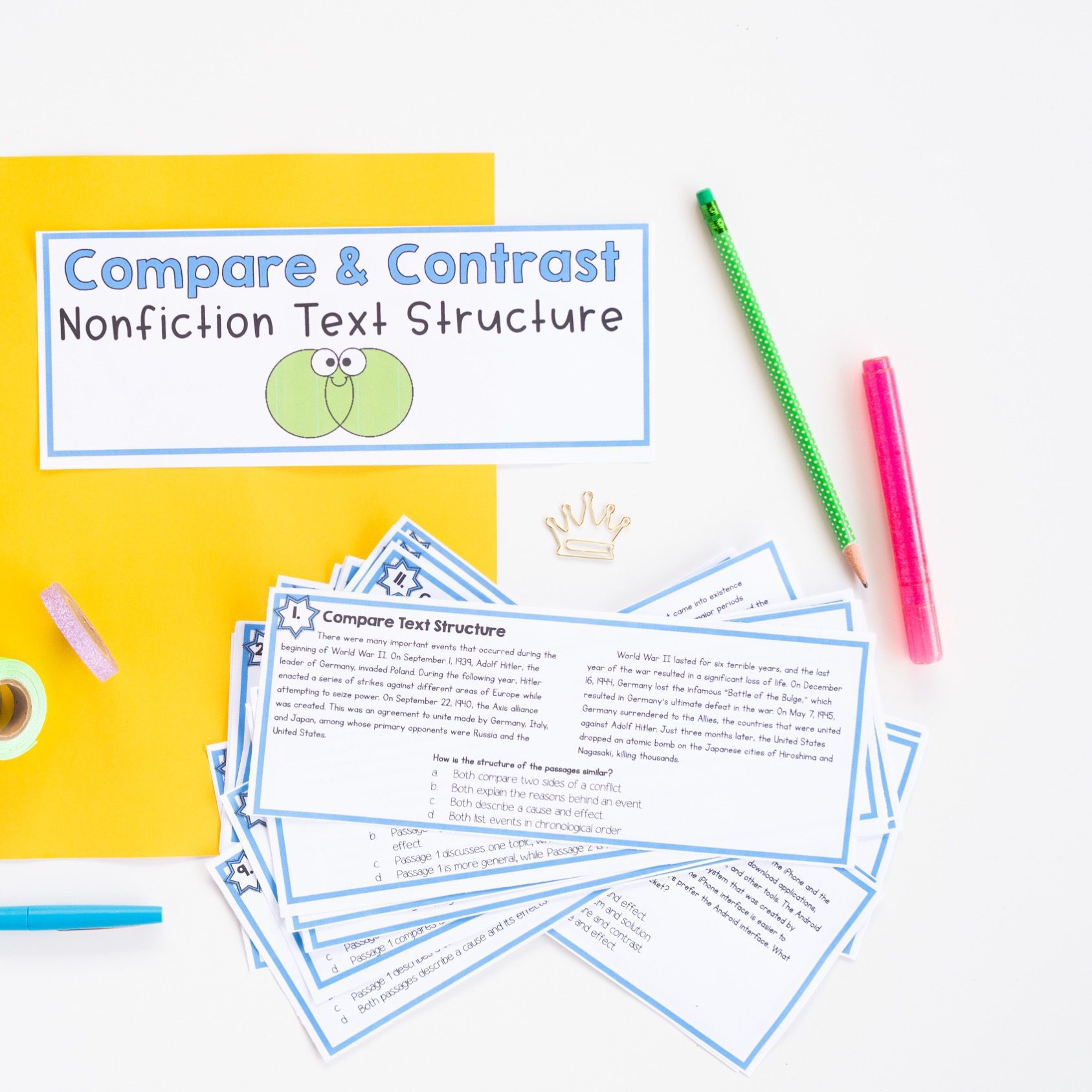 Compare Text Structure in Nonfiction Skill Pack – RI.5.5 – Print & Digital - Image 18