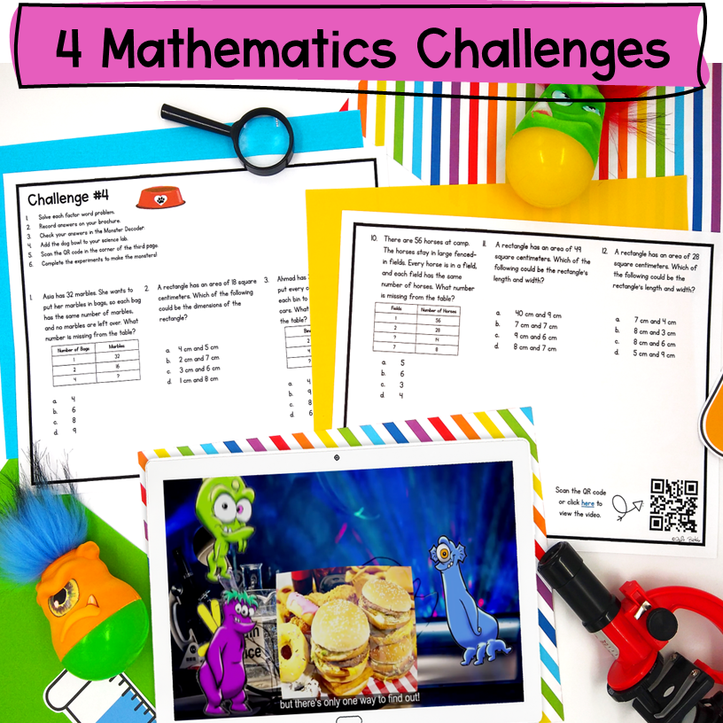 Factor Pairs & Multiples Prime & Composite Number Escape Room Webscape 4th Grade - Image 3