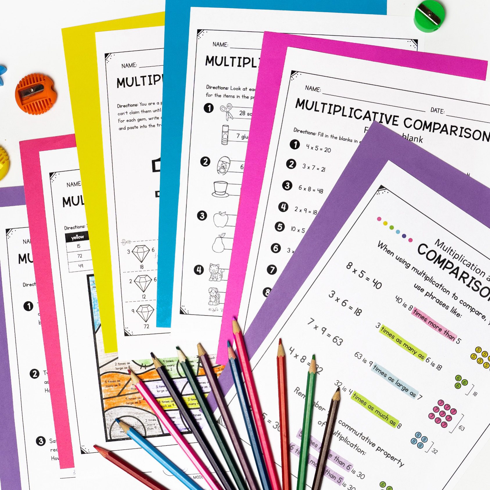 Multiplicative Comparisons - 4th Grade Math - Print & Digital - 4.OA.A.1 - Image 3