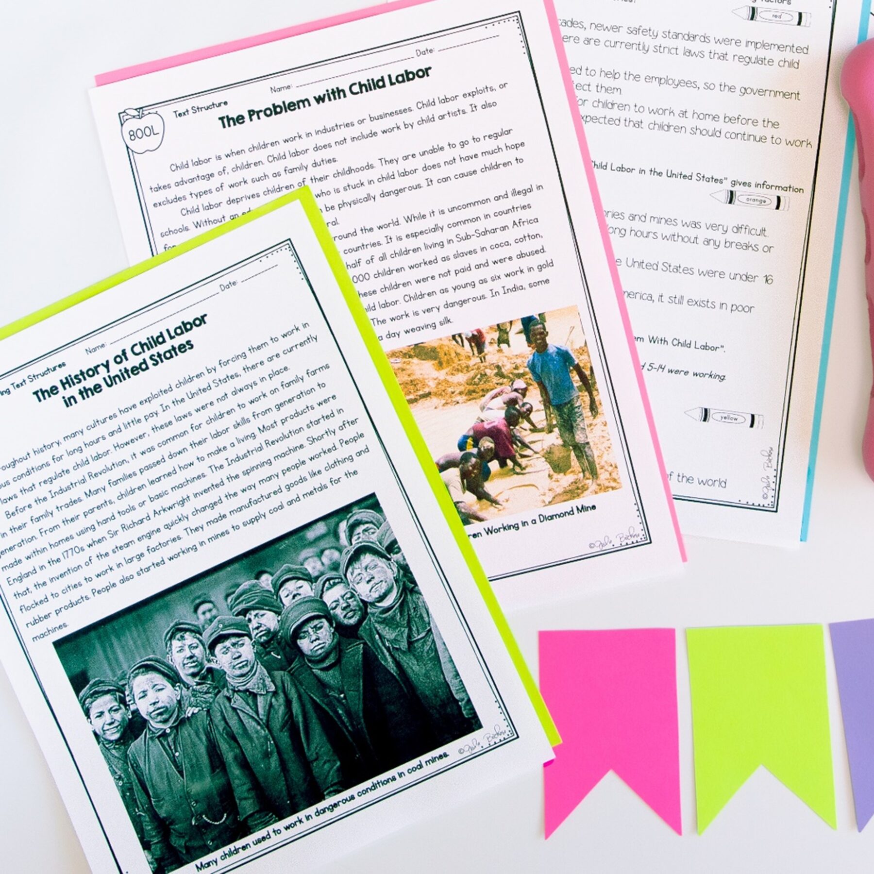 Guided Reading Packet: Compare Text Structure - 5th Grade RI.5.5 - Printable & Digital - Image 3