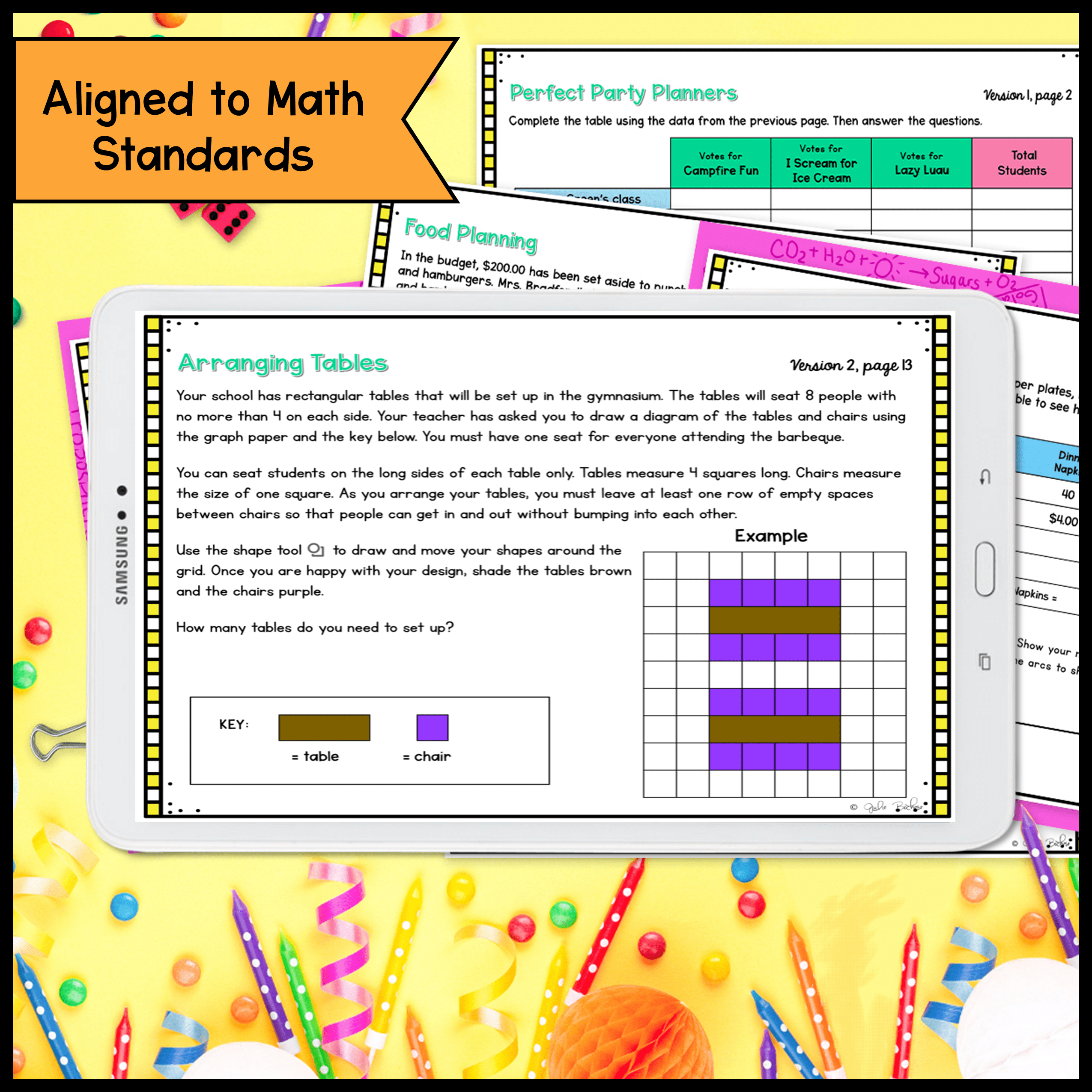 End of the Year Activities - 3rd Grade End of Year Class Party Math PBL - Image 3