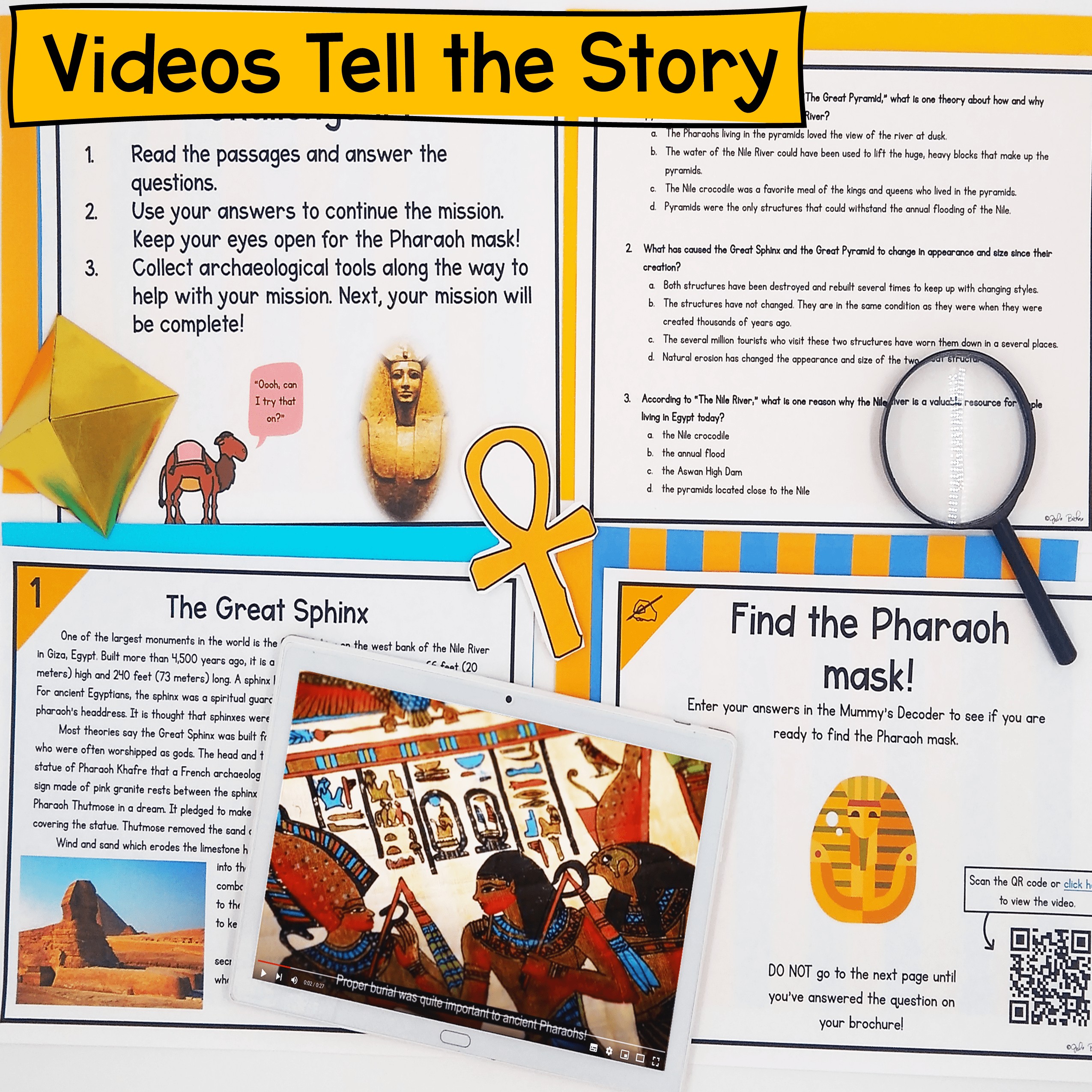 Integrating Information Reading Pyramid Escape Room & Webscape™ - 4th 5th Grade - Image 3