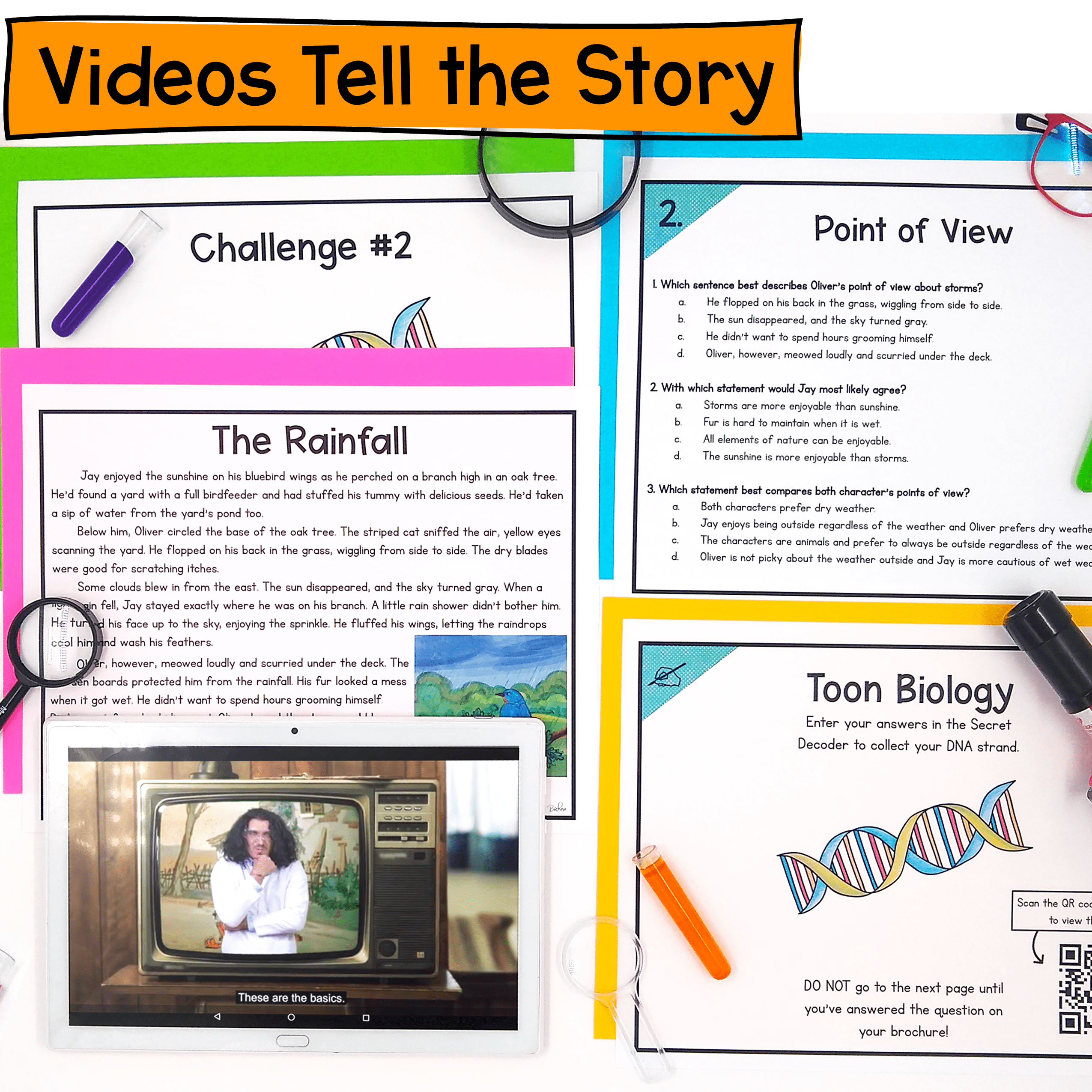 Point of View in Fiction Reading Escape Room & Webscape 2nd & 3rd Grade Passages - Image 3