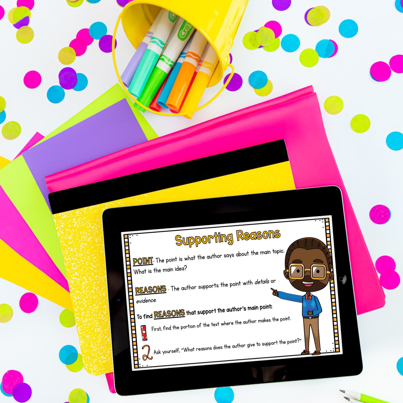 Supporting Reasons Nonfiction Reading Comprehension Uni RI.2.8 – Print & Digital - Image 2