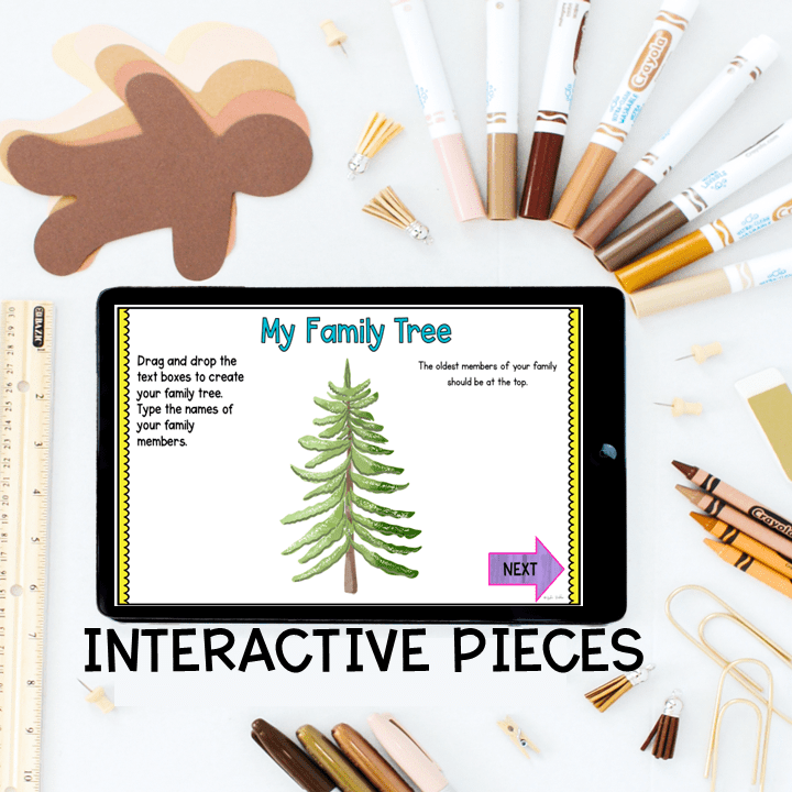 Virtual Field Trip Family Structures Types 1st Grade Google Slides & Seesaw - Image 4