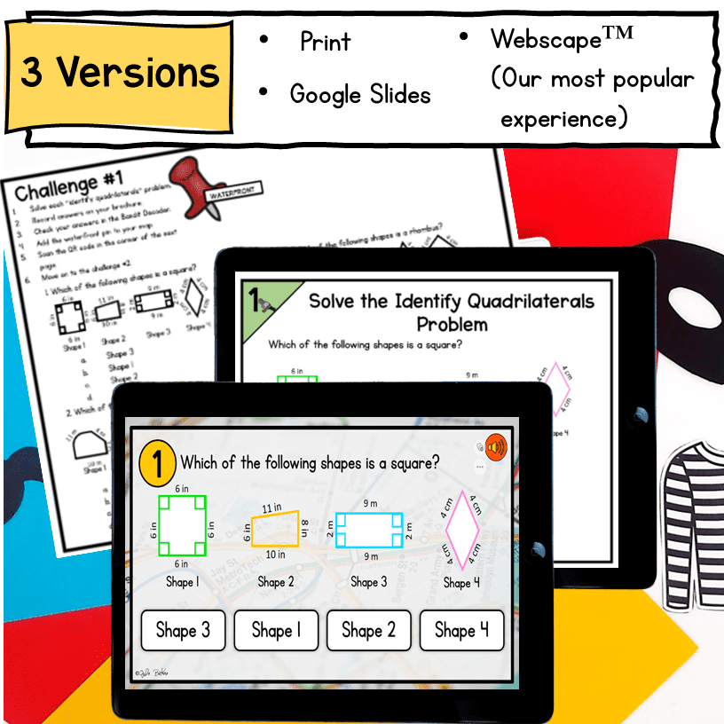 3rd Grade Math Escape Room & Webscape Bundle - Printable & Digital Activities - Image 5