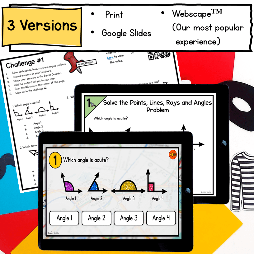 4th Grade Math Escape Room & Webscape Bundle - Printable & Digital Activities - Image 5