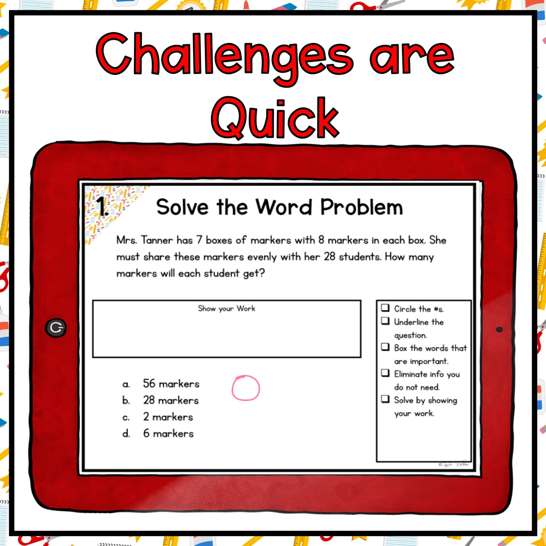 End of the School Year Math Escape Room 3rd Grade Digital Resource Activity - Image 5