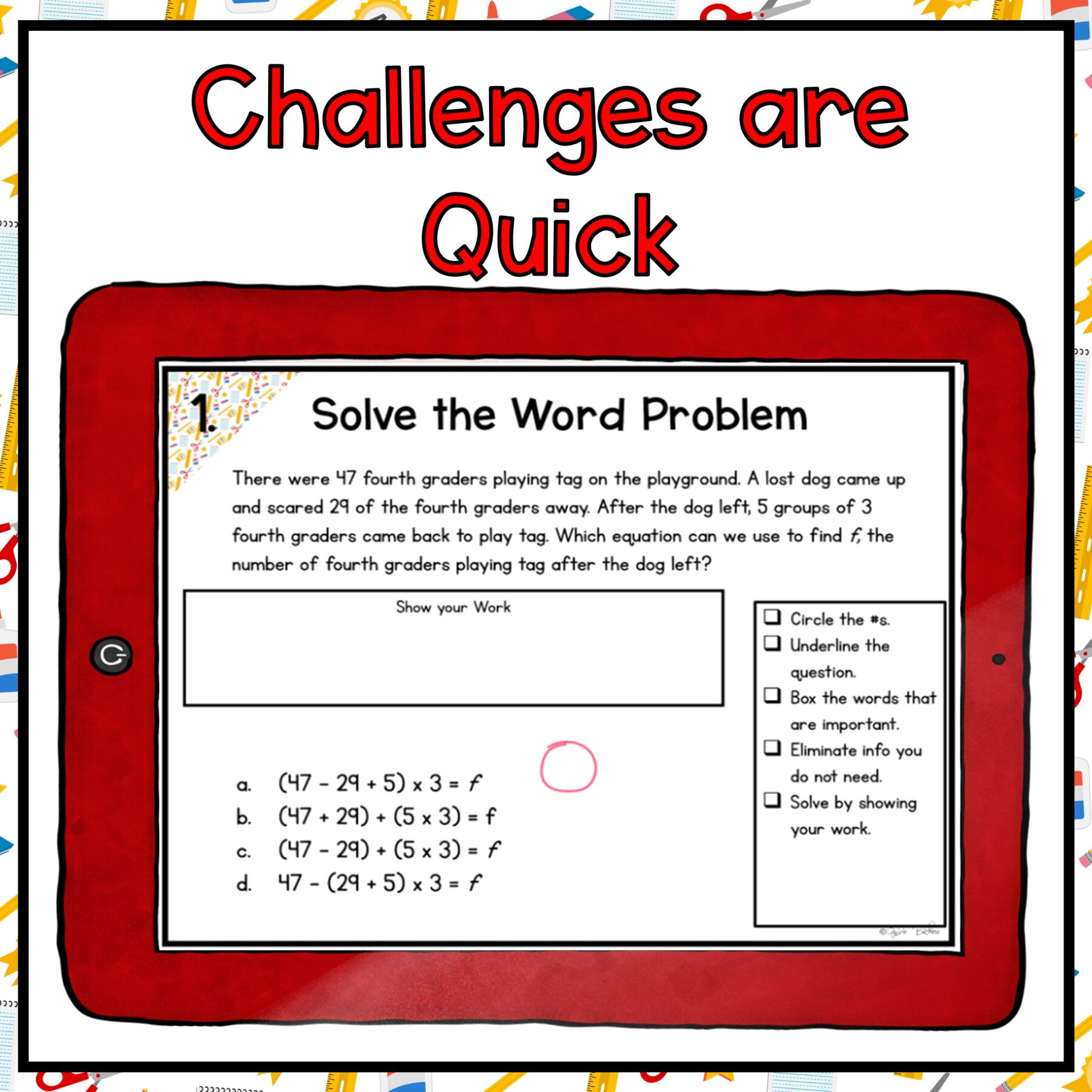 End of the School Year Math Escape Room 4th Grade Digital Resource Activity - Image 2