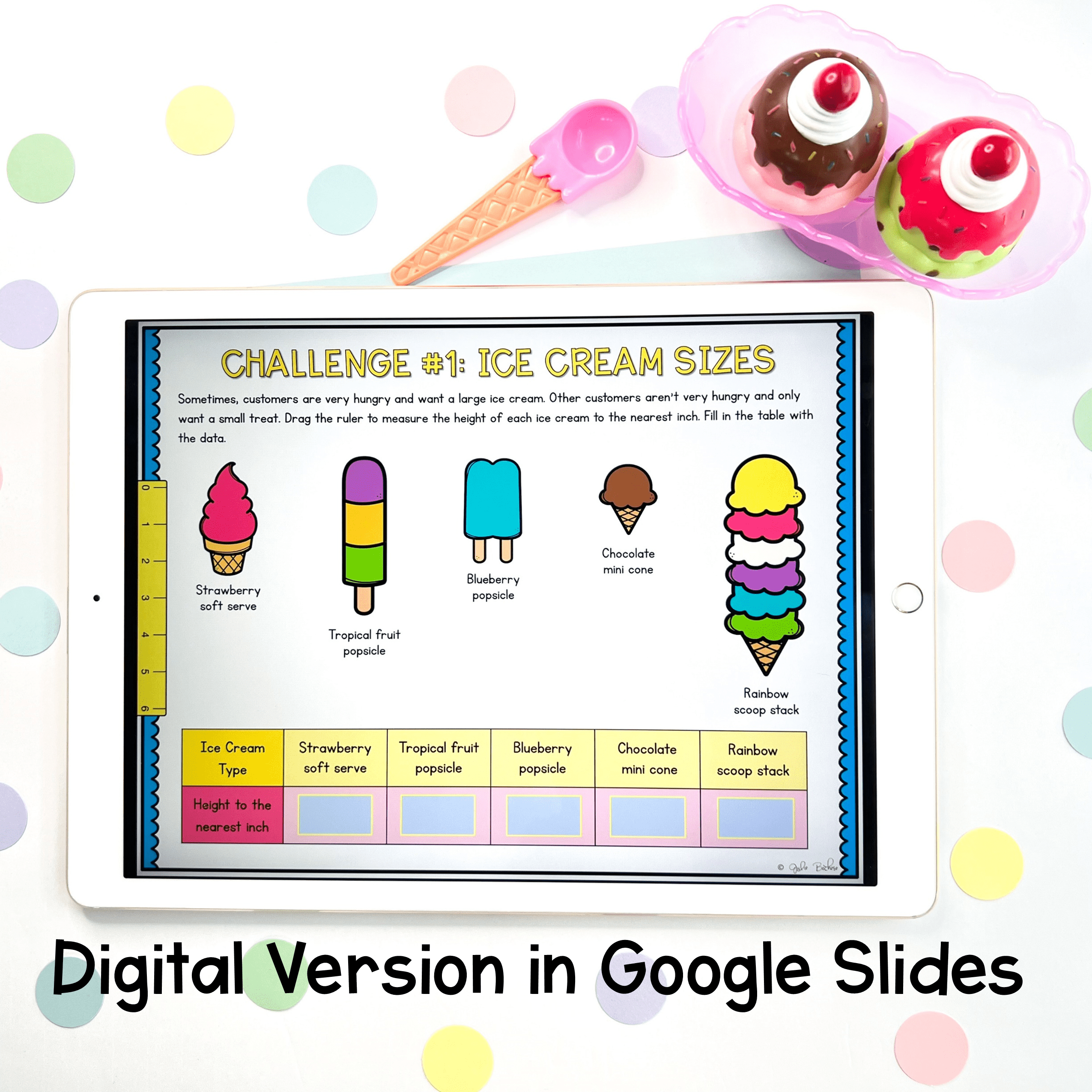 2nd Grade Math PBL Ice Cream Project Based Learning Word Problems Add Subtract - Image 5