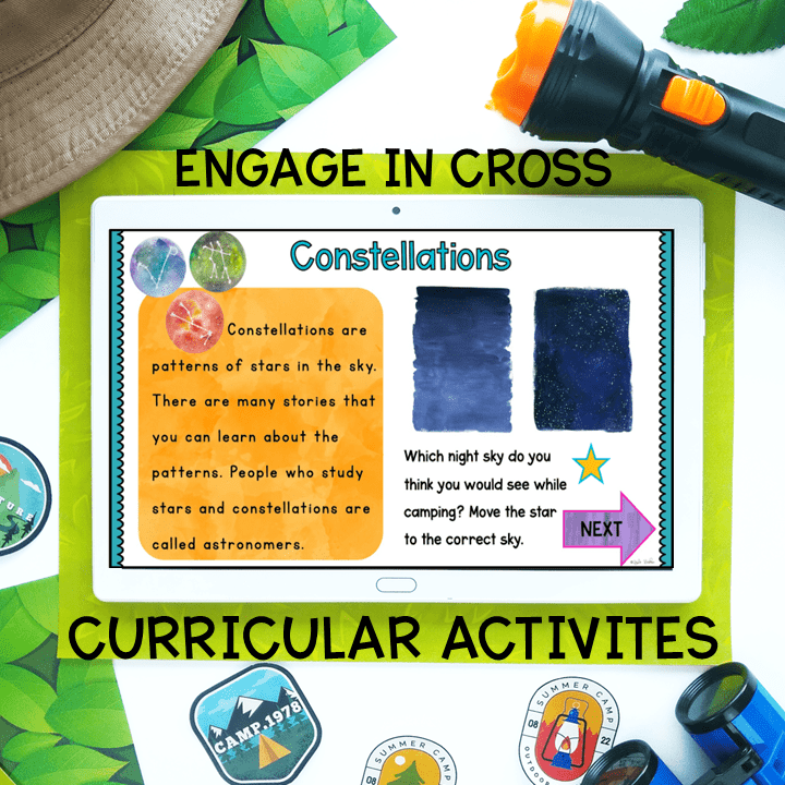 Virtual Field Trip Camping Trip 1st Grade Google Slides & Seesaw Themed Activity - Image 6
