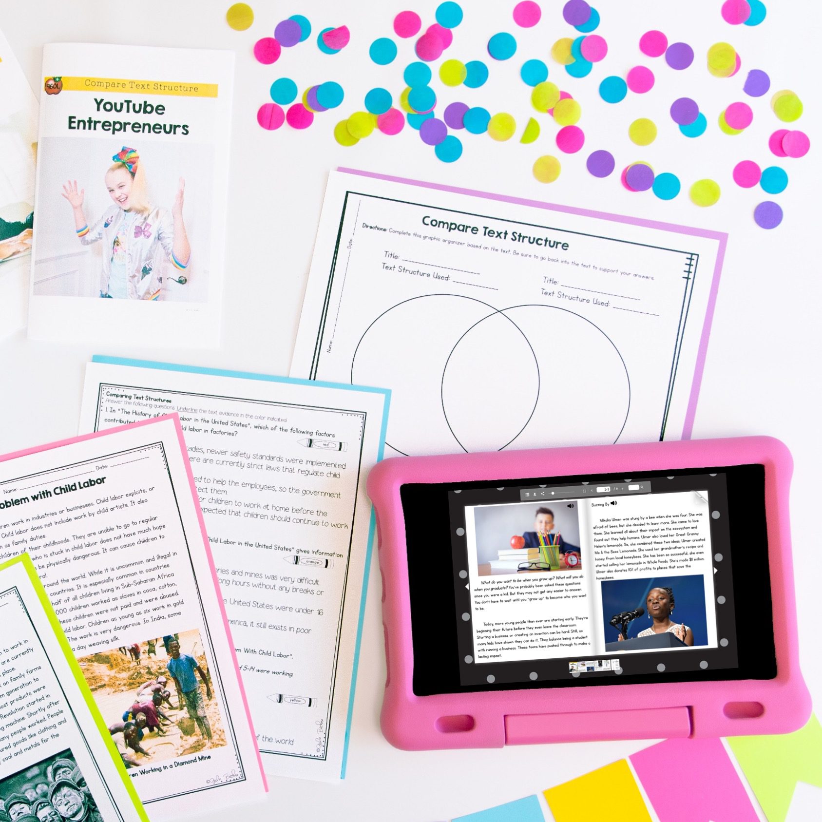 Compare Text Structure in Nonfiction Skill Pack – RI.5.5 – Print & Digital - Image 7