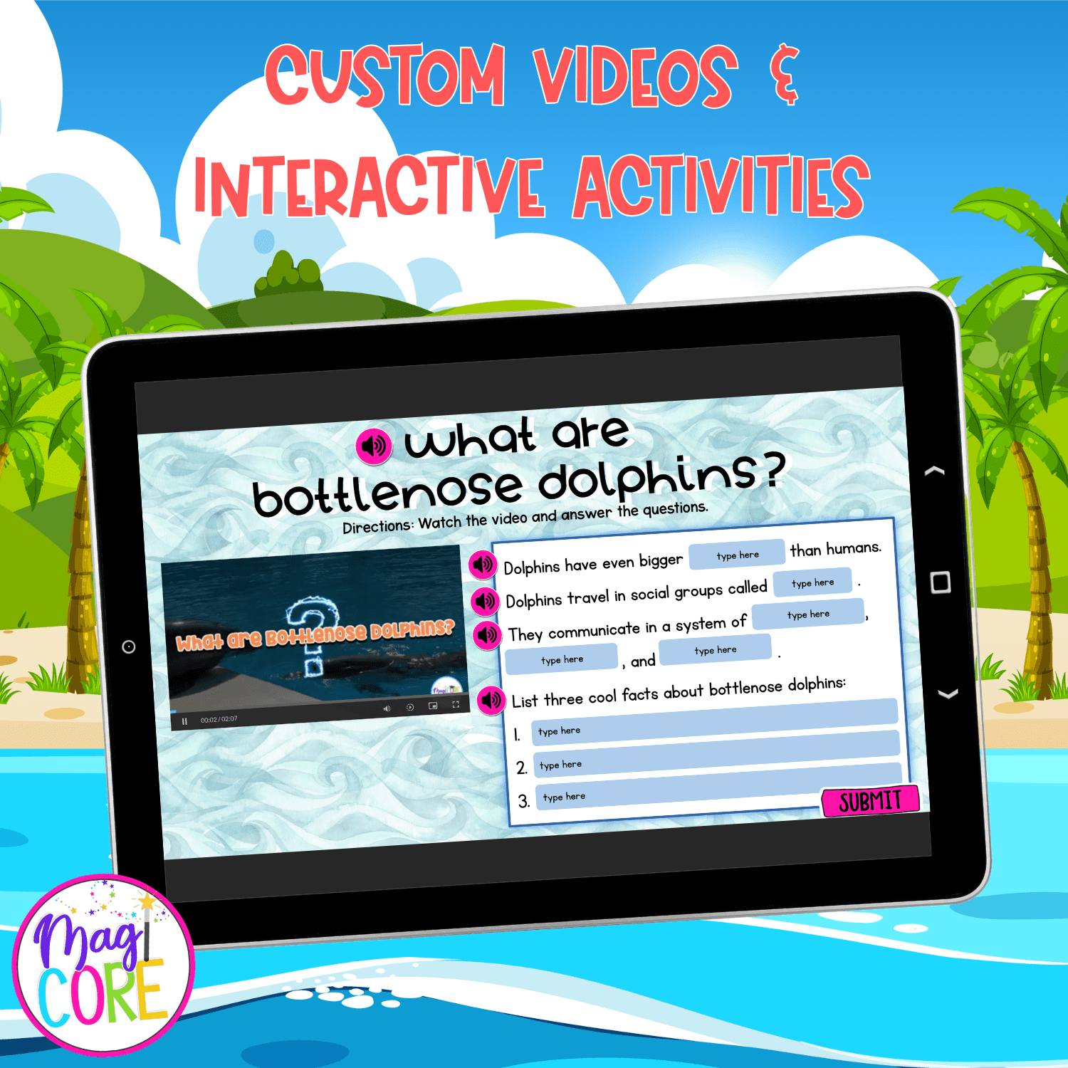 Dolphins Interactive Lesson Digital Activity Ocean Animals Life Cycle Habitat - Image 2